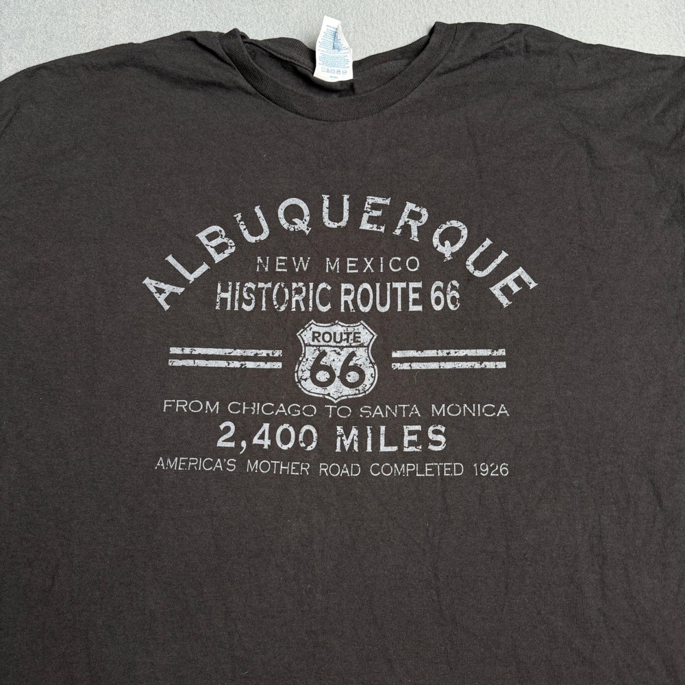 Vintage Albuquerque New Mexico Route 66 T-Shirt Mens 2XL Delta Pro Weight Black